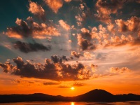 Sunset, Attersee